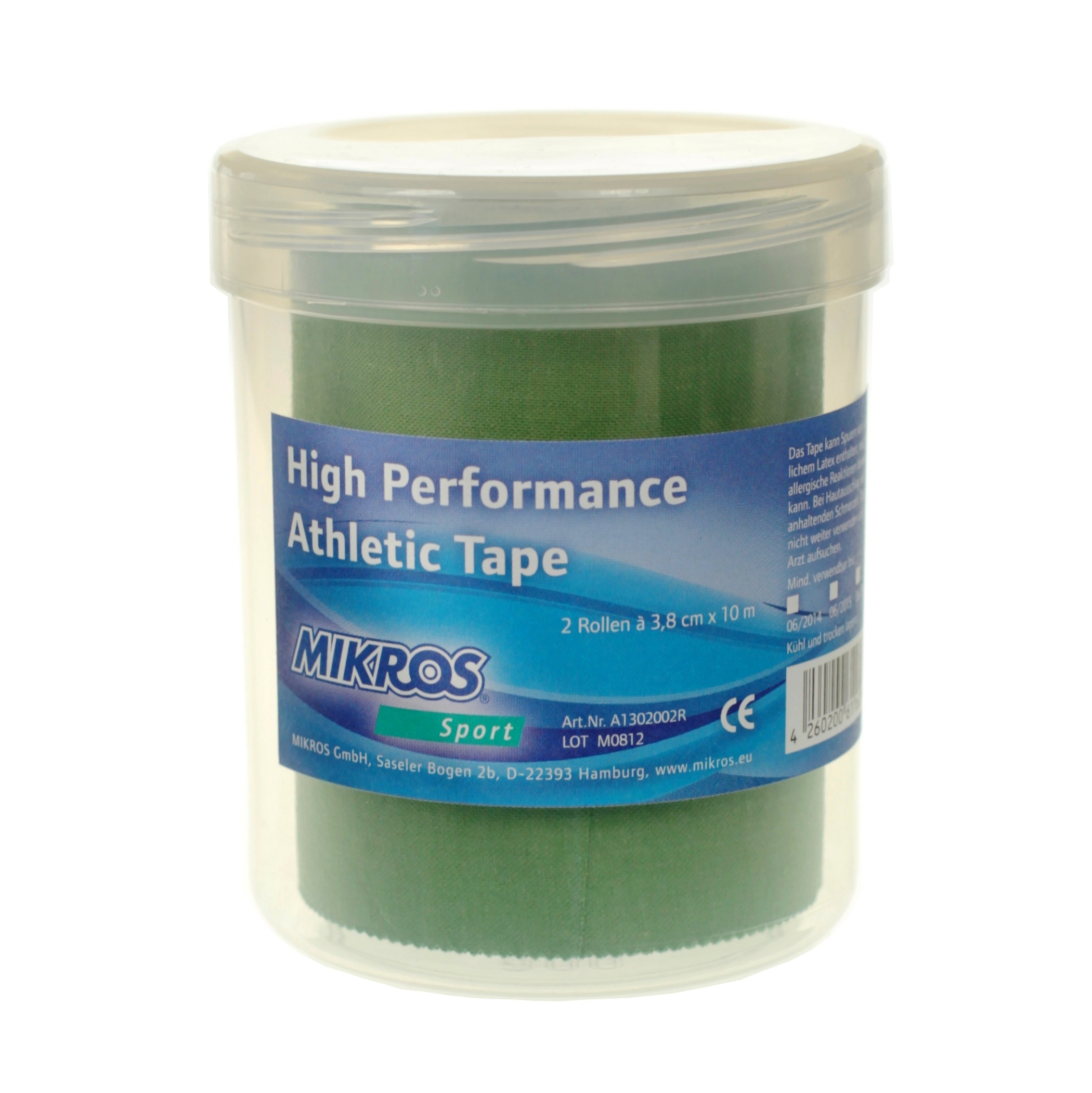 Mikros High Performance Tape 2-Rollenbox - Grün