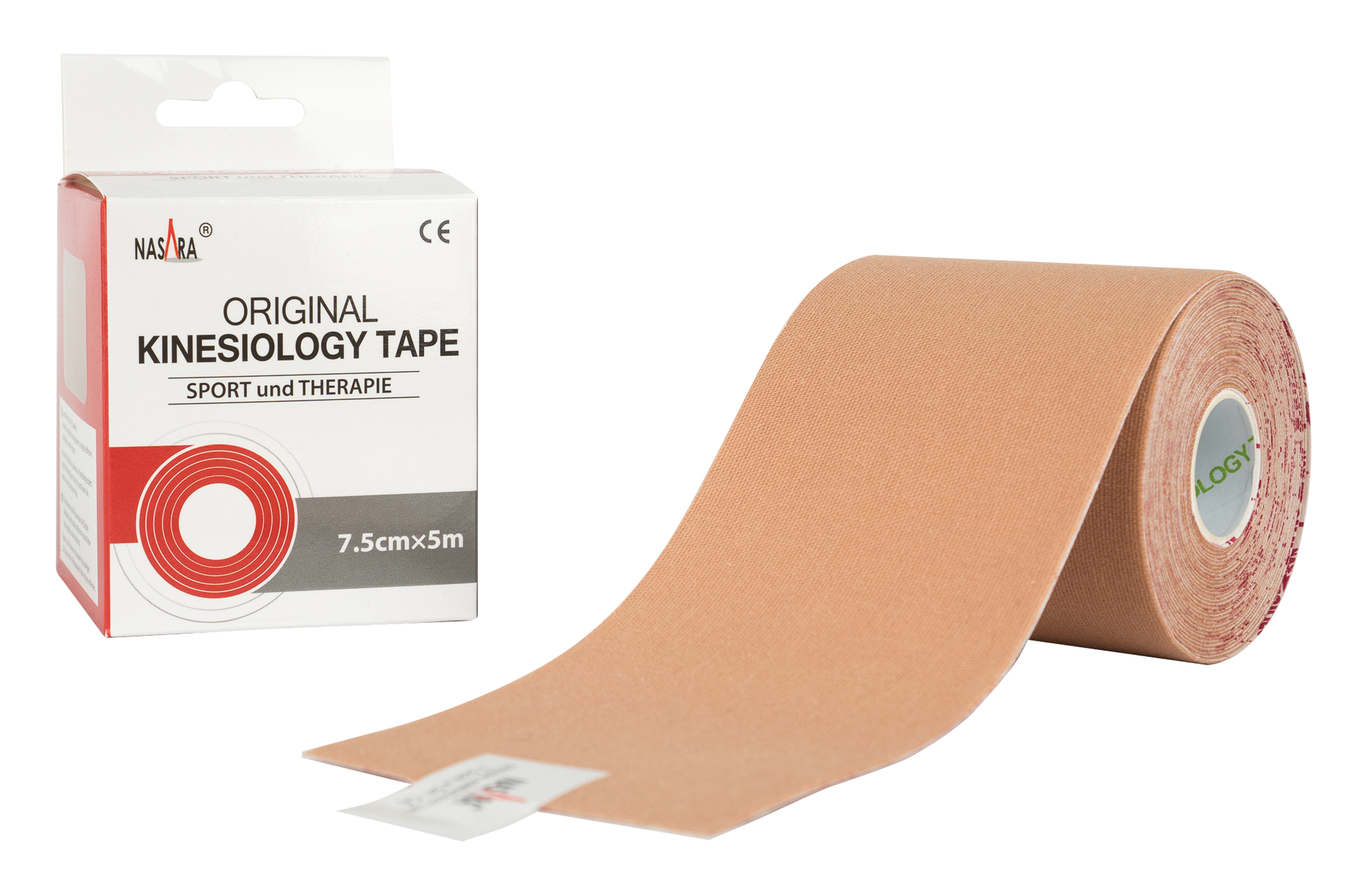 NASARA Kinesiology Tape 7,5cm x 5m - Beige