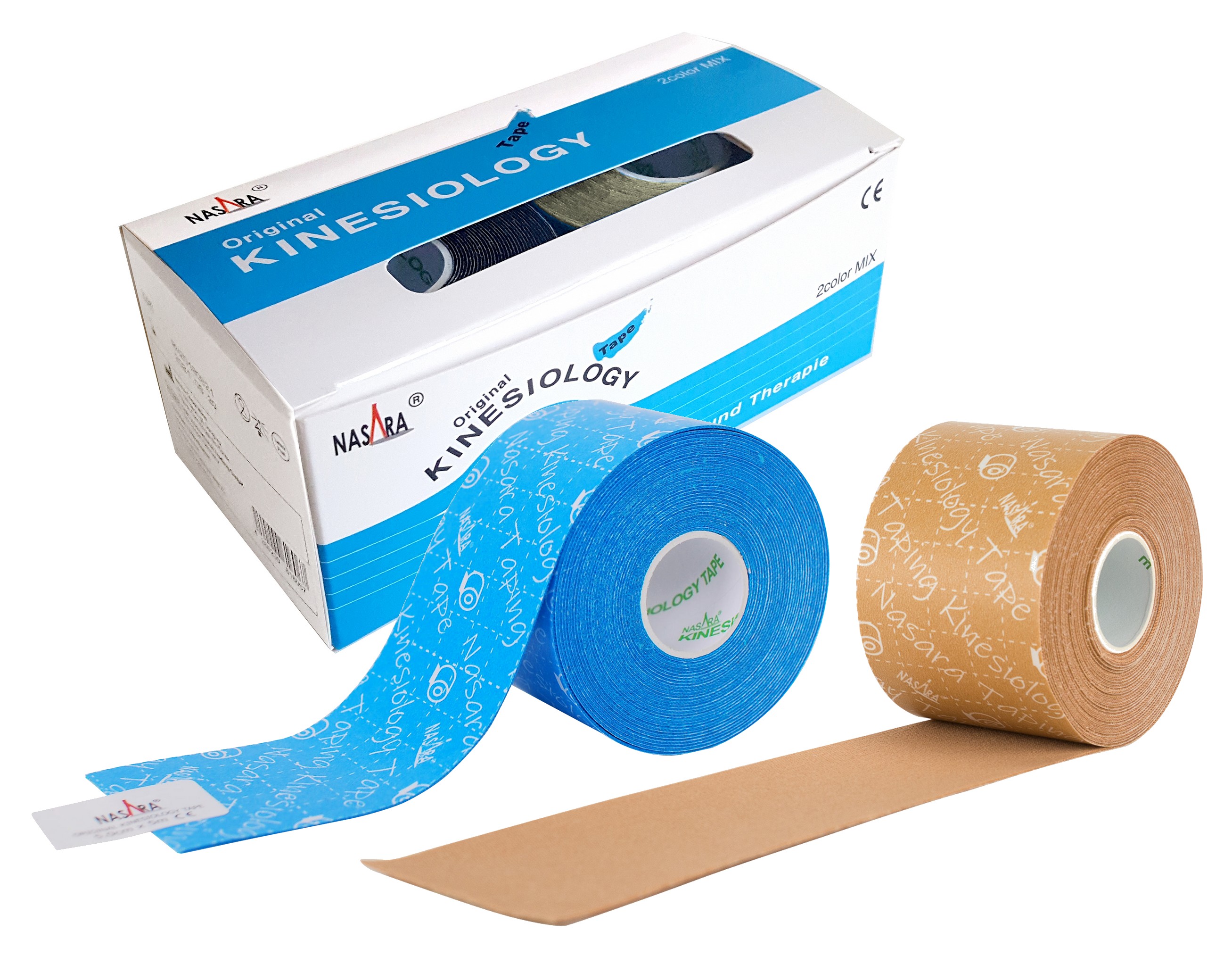 NASARA Kinesiology 2er-Set: Türkis/Beige NASARA Kinesiology 2er-Set: Türkis/Beige