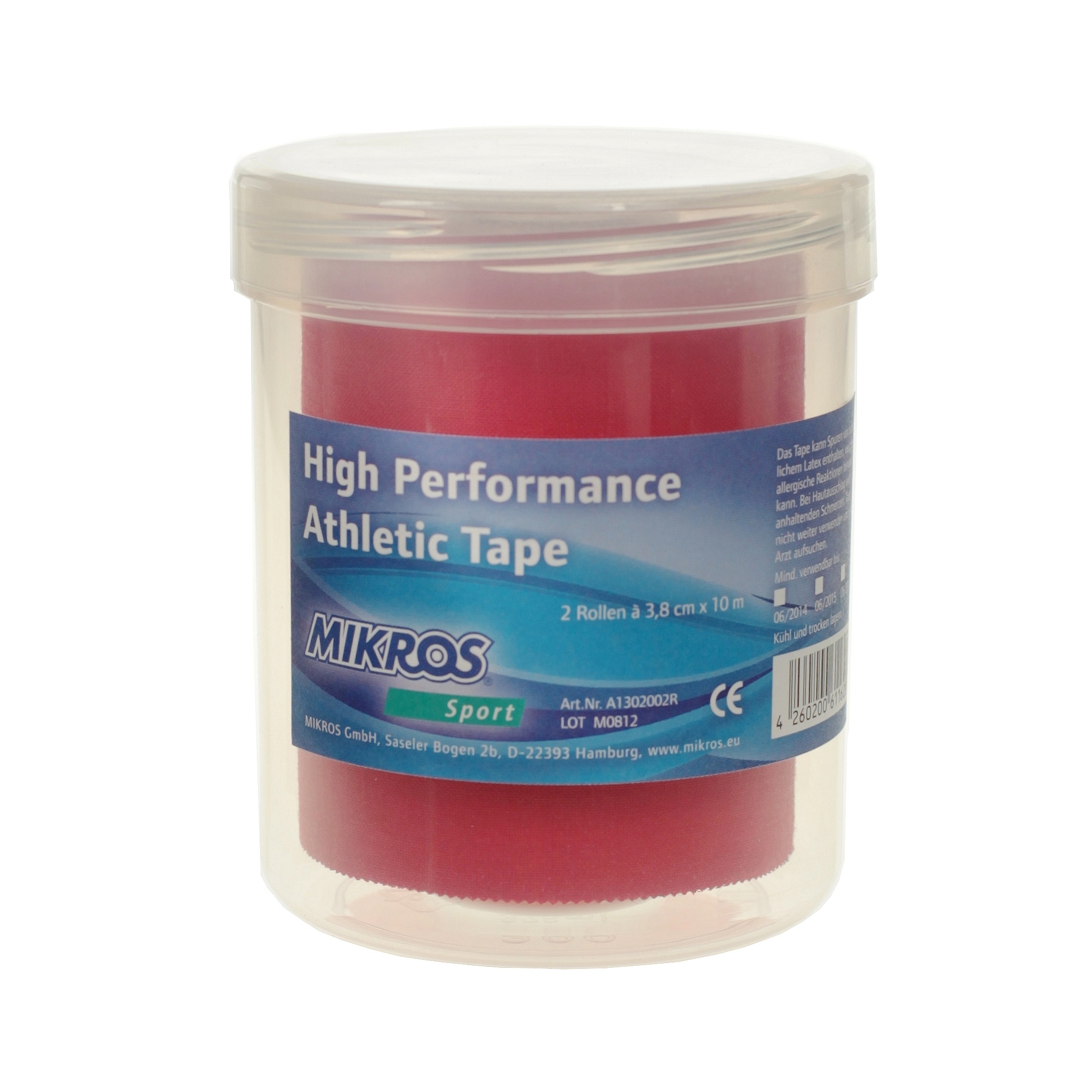 Mikros High Performance Tape 2-Rollenbox - Rot