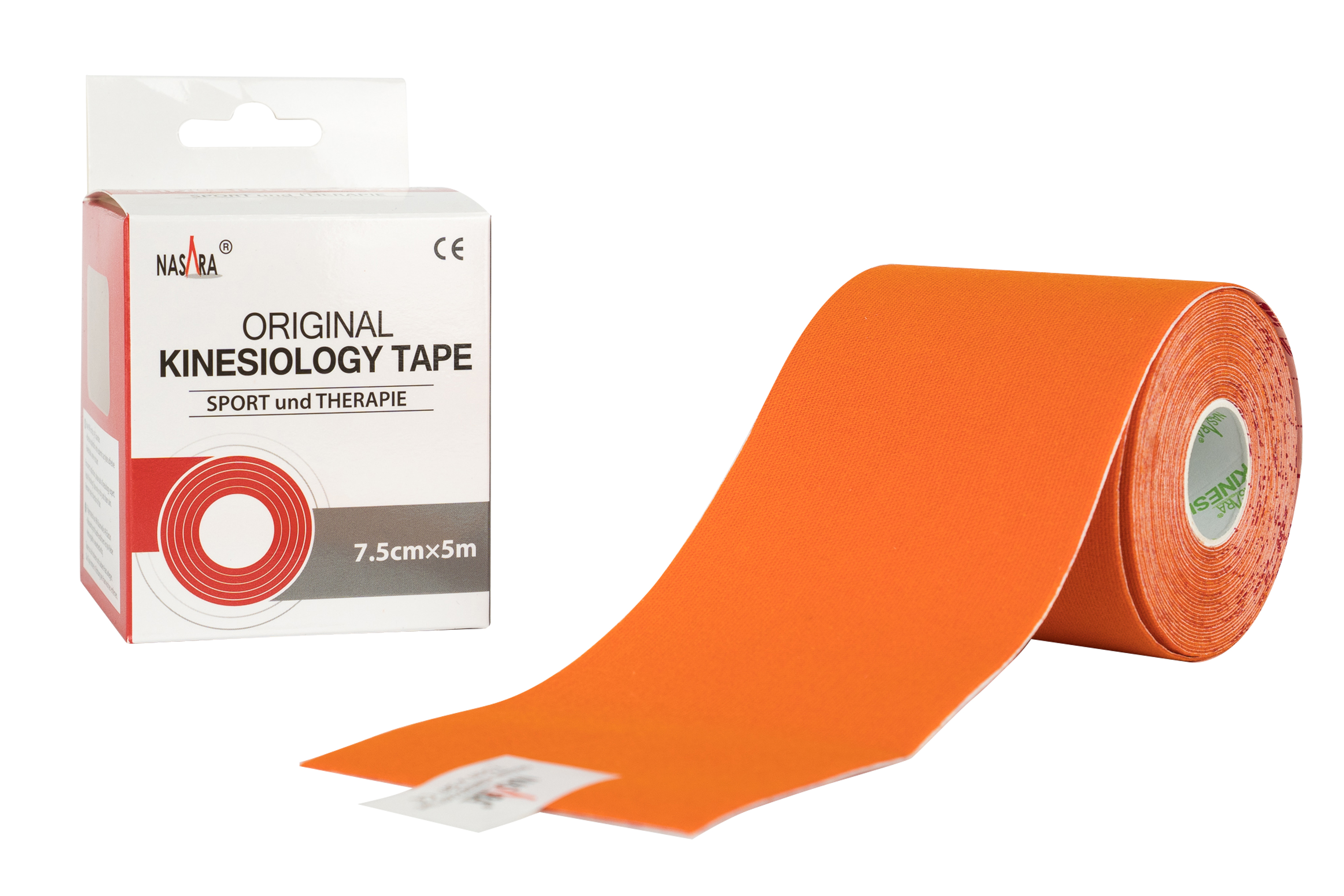 NASARA Kinesiology Tape 7,5cm x 5m - Orange
